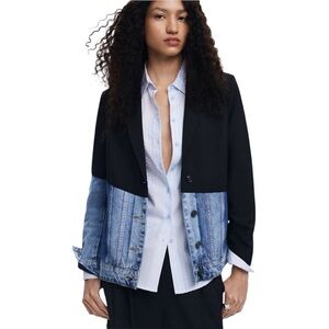 Desigual: denim/suiting blazer